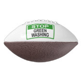 Stop Greenwashing Teken Button American Football (Gedraaid 270)