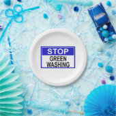 Stop groenwassen bord (Feest)