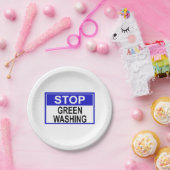 Stop groenwassen bord (Feest)