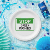 Stop groenwassen bord (Feest)