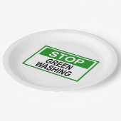 Stop groenwassen bord (Gekanteld)