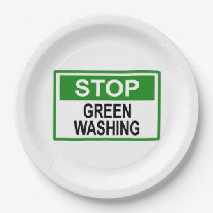 Stop groenwassen bord