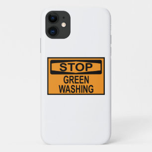 Stop groenwassen bord iPhone 11 hoesje