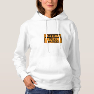 Stop groenwassen bord hoodie