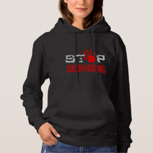 Stop groenwassen hoodie