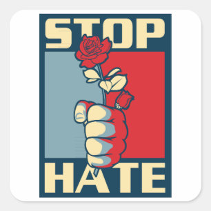 Stop Haat ... wow! Sticker