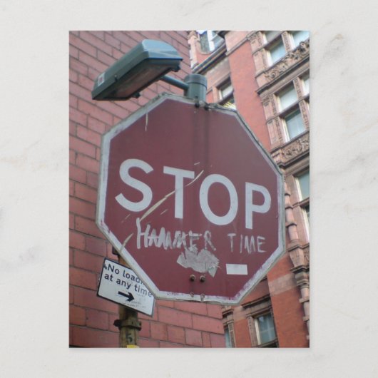 Stop Hammer Time Briefkaart (Voorkant)