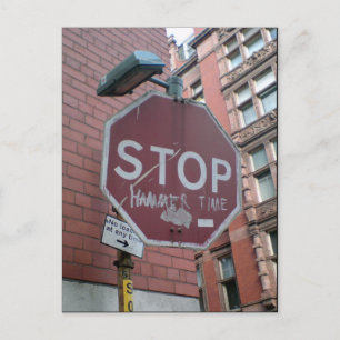 Stop Hammer Time Briefkaart