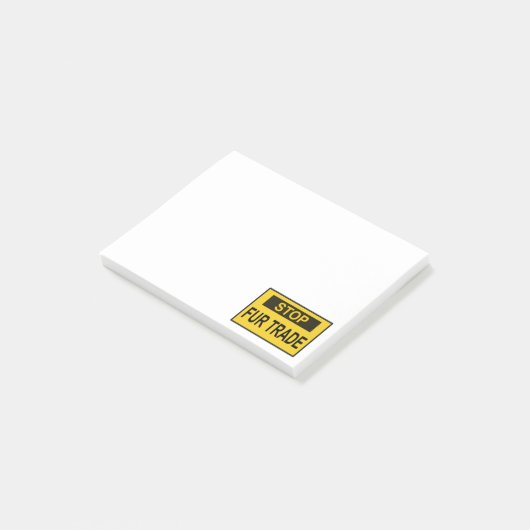 Stop handel Geel Post-it® Notes (Schuin)