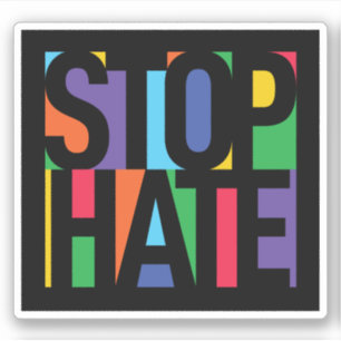 Stop Hate Sticker