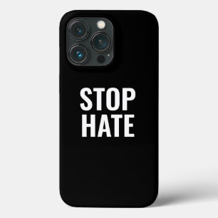 Stop Hate, zwart wit iPhone 13 Pro Hoesje