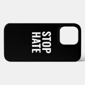 Stop Hate, zwart wit Case-Mate iPhone Case (Achterkant (horizontaal))