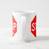 STOP hem Extra Grote Beker (Achterkant)