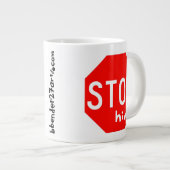 STOP hem Extra Grote Beker (Voorkant rechts)