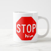 STOP hem Extra Grote Beker (Rechts)