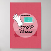 Stop het Corona-virus Poster (Voorkant)