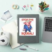 Stop het gekrijs sticker (iPad Cover)