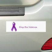Stop het geweld bumpersticker (Op auto)