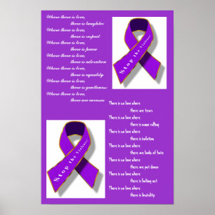 Stop het geweld poster