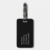 Stop het groene handelsteken van Fur Bagagelabel (Achterkant verticaal)