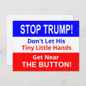 Stop het kleine Briefkaart kleine handjes van TRUM (Voorkant / Achterkant)