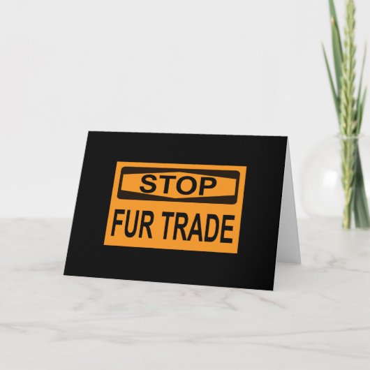 Stop het oranje van het Handelsbord Fur Kaart (Voorkant)