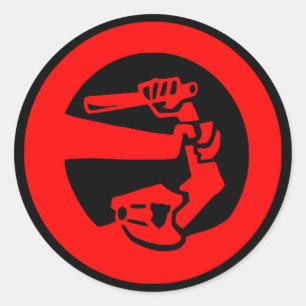 Stop het politiegeweld ronde sticker