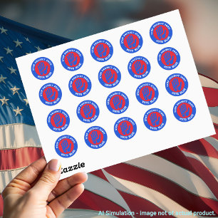 Stop het project 2025! Stem blauw - Bescherm de de Ronde Sticker