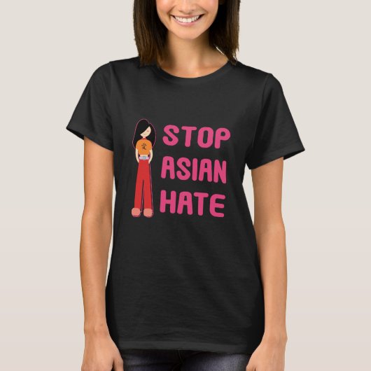 Stop het Shirt van Aziatische Hate Women's (Voorkant)