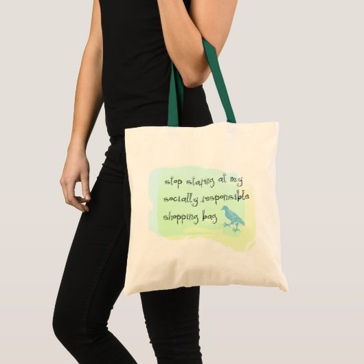 Stop het Staring Canvas tas (Voorkant (product))