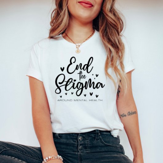 Stop het stigma - Geestelijke Gezondheid T-shirt