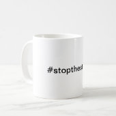 Stop het stigma! koffiemok (Voorkant links)