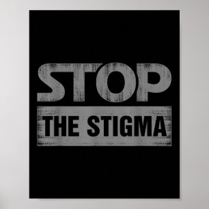 Stop het Stigma Mental Health Awareness Poster