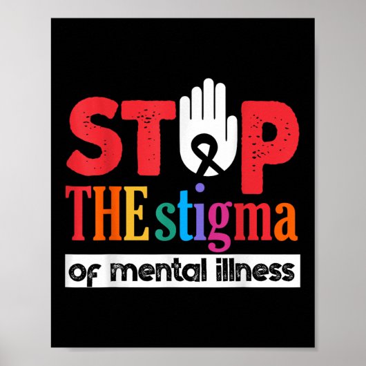 Stop het stigma van psychische aandoeningen poster (Voorkant)