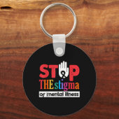 Stop het stigma van psychische aandoeningen sleutelhanger (Voorkant)