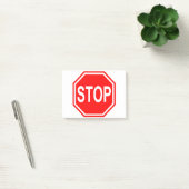 Stop het symbool Stop het pictogram Rood stopteken Post-it® Notes (Kantoor)
