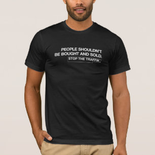 Stop het T-shirt met de streepjescode van de mense