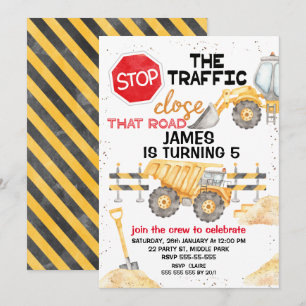 Stop het verkeer Sluit de weg Aanleg  Kaart