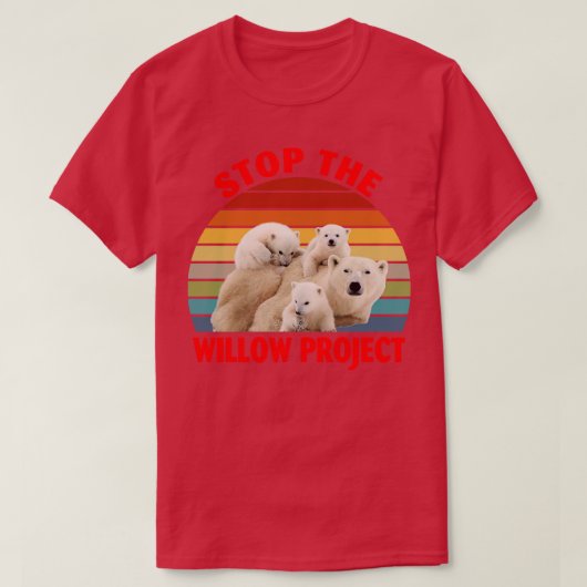Stop het Willow Project T-shirt (Design voorkant)