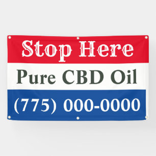Stop hier CBD Sales 5' Spandoek