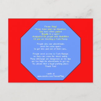Stop hier met parkeren briefkaart