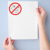 Stop huiselijk geweld flyer (Hand)