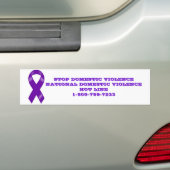 Stop huiselijk geweld hotline bumpersticker (Op auto)