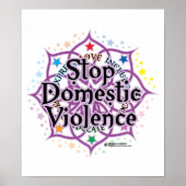 Stop huiselijk geweld Lotus Poster (Voorkant)