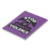 Stop huiselijk geweld notitieblok (Gedraaid)