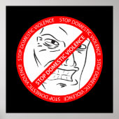 Stop huiselijk geweld poster (Voorkant)