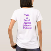 Stop huiselijk geweld t-shirt (Achterkant)