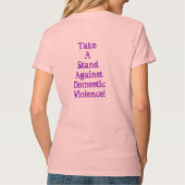Stop huiselijk geweld t-shirt (Achterkant)