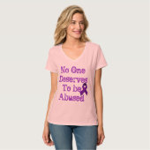 Stop huiselijk geweld t-shirt (Voorkant volledig)