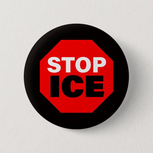 Stop ICE Ronde Button 5,7 Cm (Voorkant)